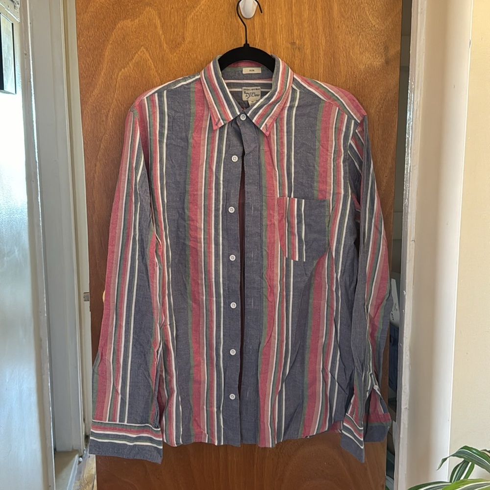 Vintage J. Crew Striped Button Down
